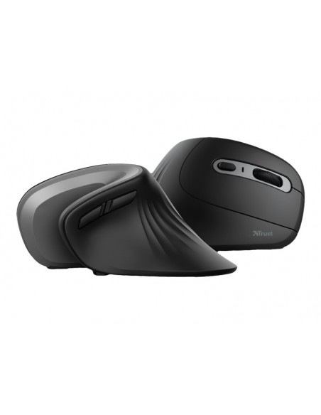 MOUSE TRUST VERTICAL VERRO WIRELESS ERGONOMIC 1600DPI BLACK