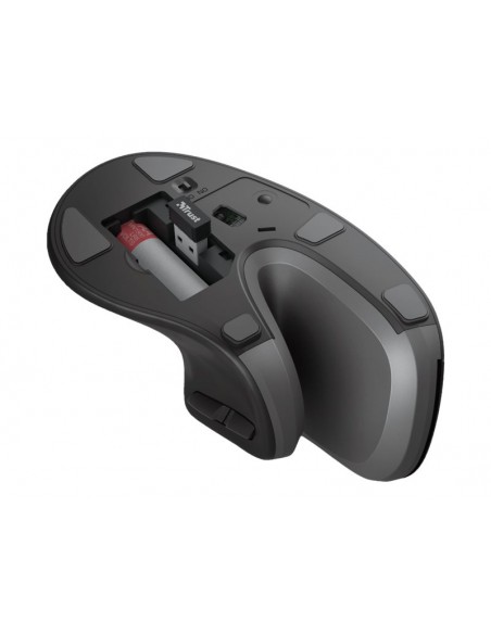 MOUSE TRUST VERTICAL VERRO WIRELESS ERGONOMIC 1600DPI BLACK