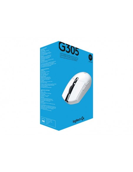 MOUSE LOGITECH WIRELESS GAMING G305 WHITE
