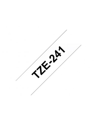 CINTA BROTHER TZE241 18MMX8M WHITE/BLACK