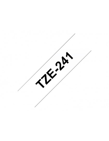 CINTA BROTHER TZE241 18MMX8M WHITE/BLACK
