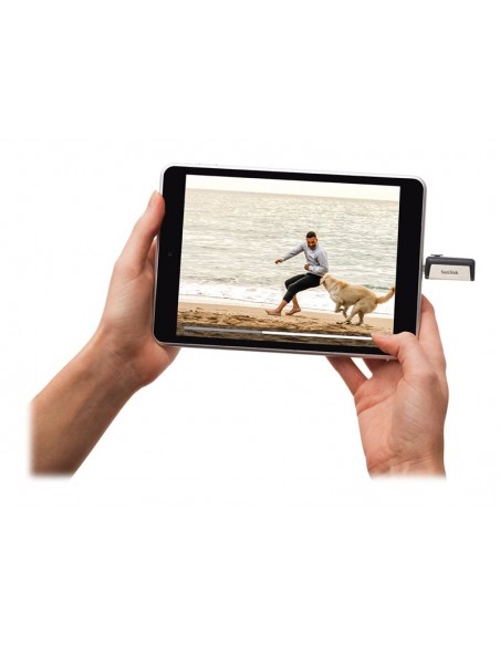 MEMORIA USB-C / USB 3.1 256GB SANDISK ULTRADUAL SILVER / BLACK