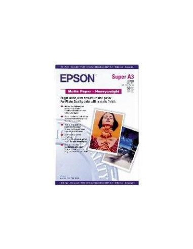 PAPEL EPSON MATTE ALTO GRAMAJE A3+ 50H