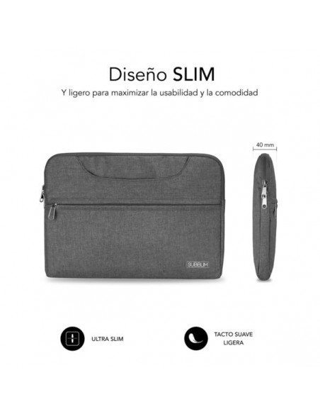 FUNDA PORTATIL SUBBLIM BUSINESS SLEEVE 15.6 GREY