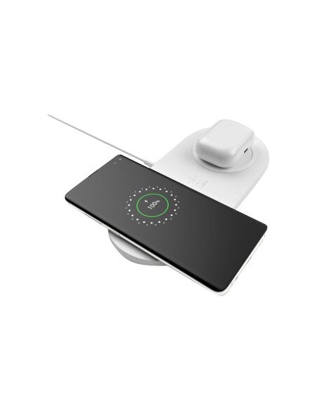 BASE DE CARGA BELKIN DOBLE BOOST CHARGE QI 10W WHITE