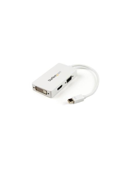 ADAPTADOR STARTECH MINI DISPLAYPORT / VGA / HDMI / DVI-D WHITE