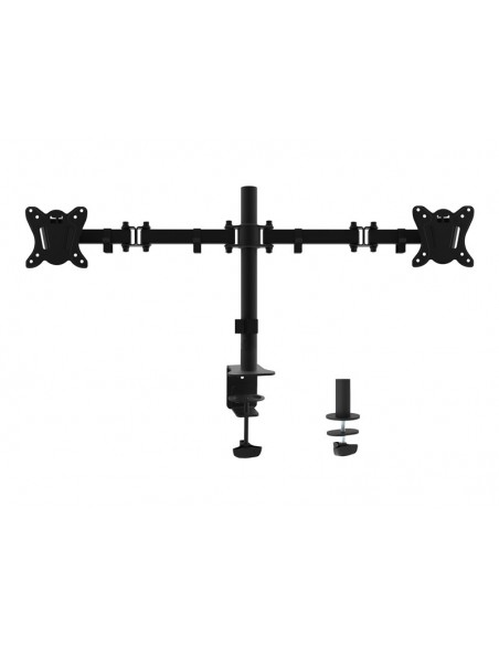 SOPORTE MONITOR ESCRITORIO EQUIP 2 BRAZOS 13-32 VESA 100 MONTAJE PINZA