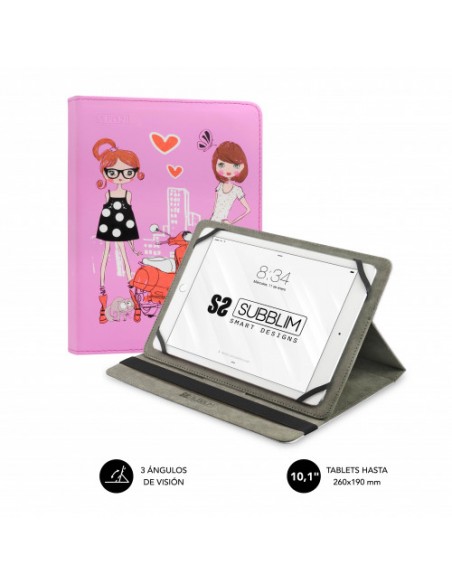 FUNDA TABLET SUBBLIM TRENDY CASE 10.1 FASHION GIRLS