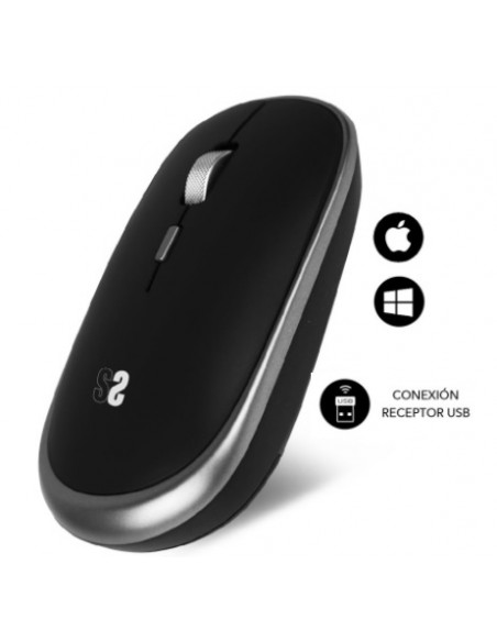 MOUSE SUBBLIM WIRELESS OPTICAL MINI SPACE GREY