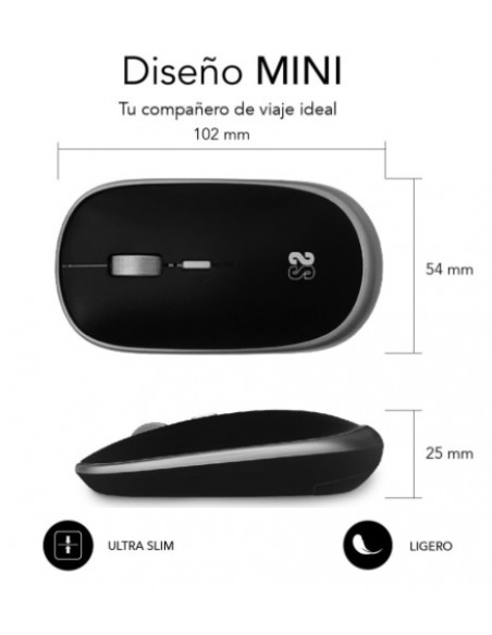 MOUSE SUBBLIM WIRELESS OPTICAL MINI SPACE GREY