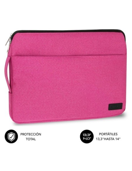 FUNDA PORTATIL SUBBLIM ELEGANT SLEEVE 13.3-14 PINK