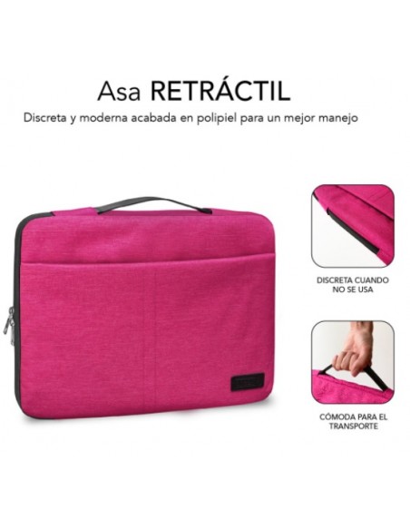 FUNDA PORTATIL SUBBLIM ELEGANT SLEEVE 15.6 PINK