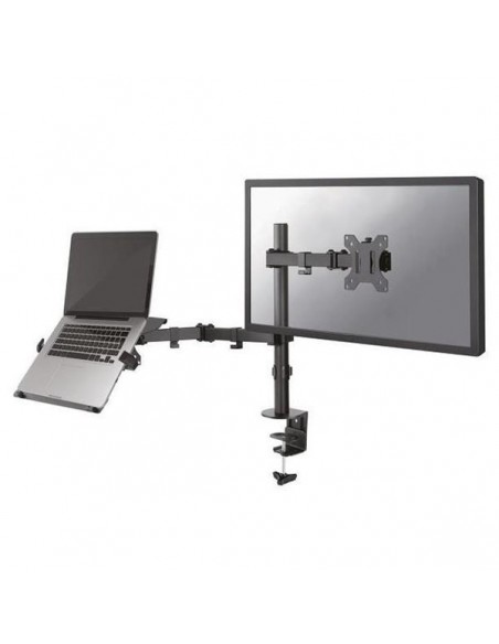 SOPORTE MONITOR ESCRITORIO NEWSTAR 2 BRAZOS 10-27 MONITOR + PORTATIL VESA 75/100 MONTAJE PINZA