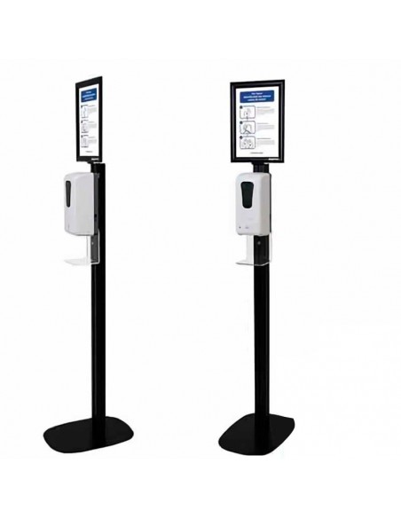 SOPORTE APPROX AJUSTABLE PARA DISPENSADOR SANITIZER BLACK