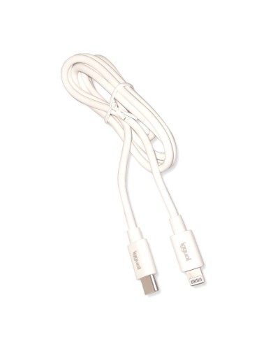 CABLE IGGUAL USB-C / LIGHTNING 1M WHITE