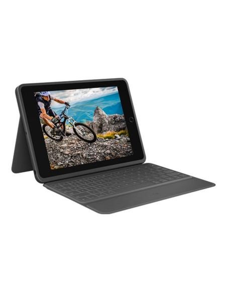 FUNDA TABLET + TECLADO LOGITECH FOLIO RUGGED GRAPHITE IPAD 10.2 (7ª 8ª 9ª GEN)