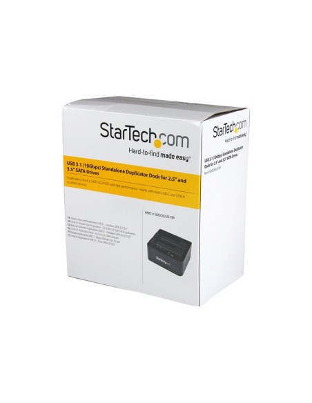BASE DE CONEXION DISCO DURO STARTECH USB 3.1 SATA 2.5 3.5