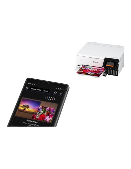 IMPRESORA EPSON MULTIFUNCION ECOTANK ET-8500 12PPM DUPLEX LAN WIFI WHITE