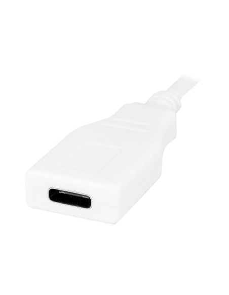 CABLE URBAN FACTORY USB-C MACHO / USB-C HEMBRA 1M WHITE 