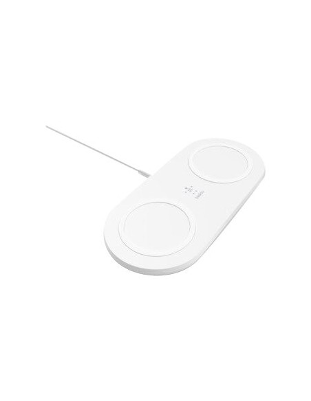 BASE DE CARGA BELKIN DOBLE BOOST CHARGE QI 15W WHITE