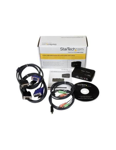 CONMUTADOR KVM STARTECH 2X1 MON, TEC, RA USB