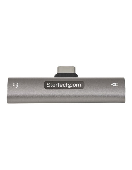 ADAPTADOR STARTECH USB-C MACHO / TRRS HEMBRA +USB-C HEMBRA SILVER