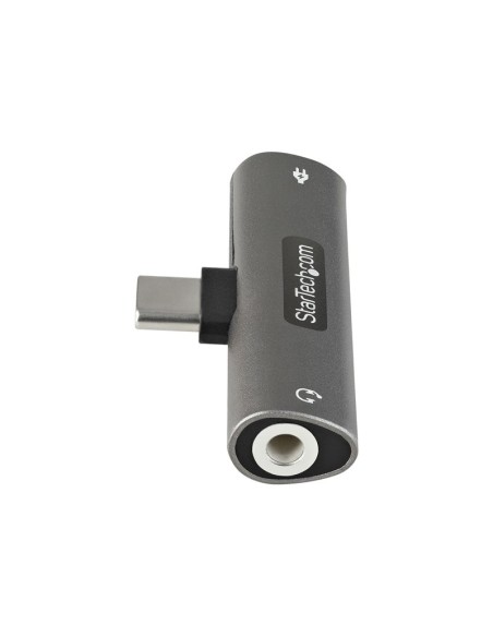 ADAPTADOR STARTECH USB-C MACHO / TRRS HEMBRA +USB-C HEMBRA SILVER