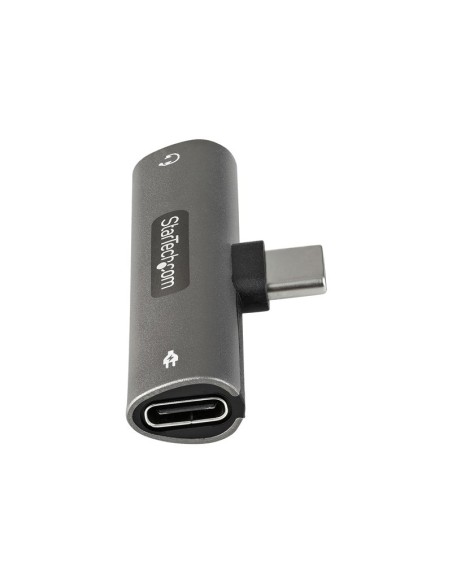 ADAPTADOR STARTECH USB-C MACHO / TRRS HEMBRA +USB-C HEMBRA SILVER