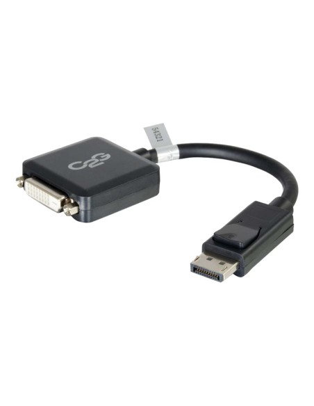 ADAPTADOR C2G DISPLAYPORT MACHO / DVI 18+1 HEMBRA 0.2M