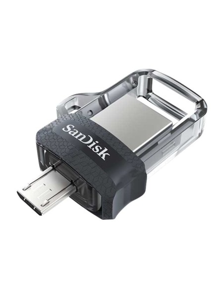 MEMORIA MICRO USB / USB 3.0 256GB SANDISK ULTRA DUAL M3.0 SILVER / BLACK