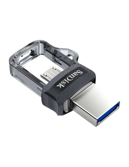 MEMORIA MICRO USB / USB 3.0 32GB SANDISK ULTRA DUAL M3.0 SILVER / BLACK