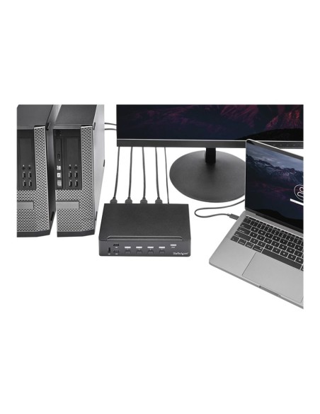 CONMUTADOR KVM STARTECH 4X1 HDMI USB 3.0