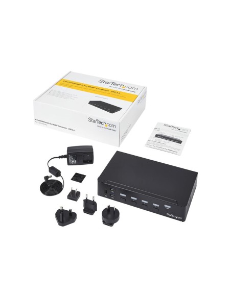 CONMUTADOR KVM STARTECH 4X1 HDMI USB 3.0