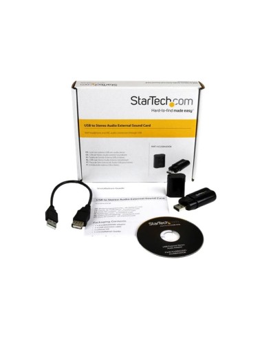 TARJETA SONIDO STARTECH USB BLACK