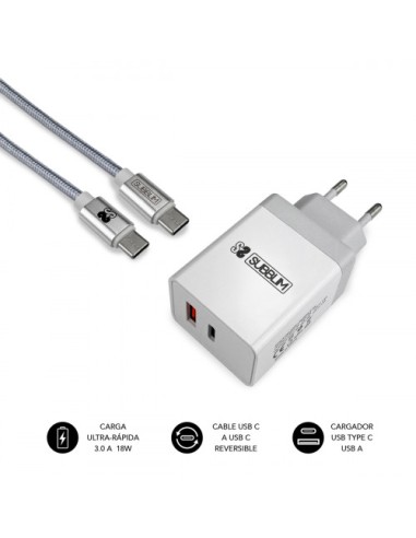 CARGADOR USB SUBBLIM 18W 2.4A USB +...