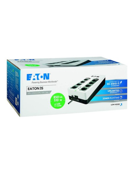 S.A.I. EATON 3S 850VA 510W + REGLETA 8 TOMAS