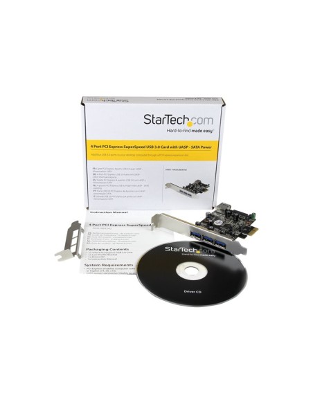 CONTROLADORA PCIE STARTECH USB 3.0 3P EXT + 1P INT