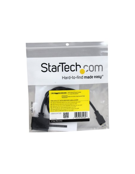 ADAPTADOR STARTECH DISCO 2.5 USB 3.0 A MACHO / SATA 15P MACHO + SATA ALIMENTACION 7P