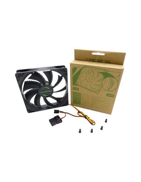 VENTILADOR 12CM 120X120X25MM TACENS ANIMA AF12 BLACK