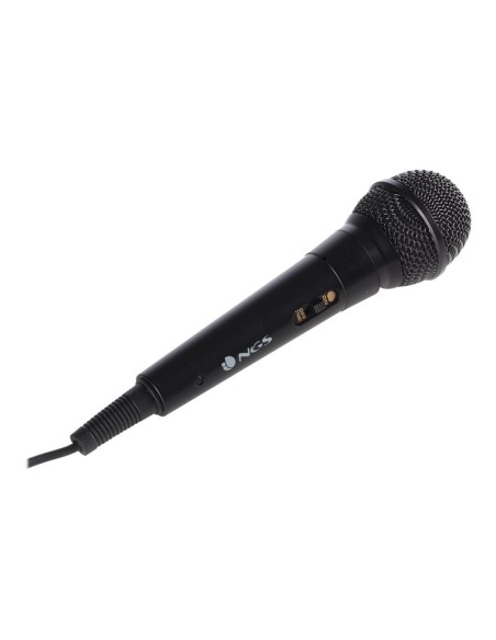 MICROFONO MANO NGS SINGER FIRE 6.3MM CABLEADO 3M BLACK