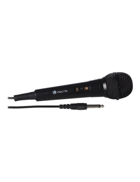 MICROFONO MANO NGS SINGER FIRE 6.3MM CABLEADO 3M BLACK