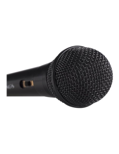 MICROFONO MANO NGS SINGER FIRE 6.3MM CABLEADO 3M BLACK