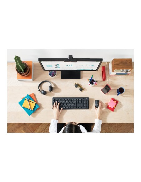 TECLADO + MOUSE LOGITECH WIRELESS MK295 SILENT BLACK