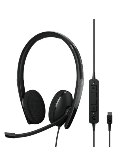 AURICULAR + MIC SENNHEISER DIADEMA ADAPT 160T USB-C BLACK