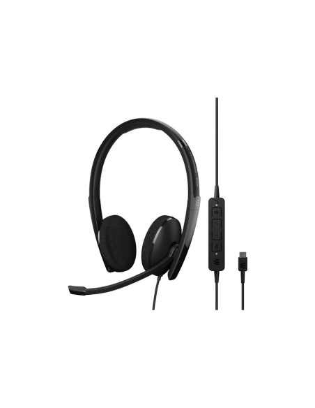 AURICULAR + MIC SENNHEISER DIADEMA ADAPT 160T USB-C BLACK
