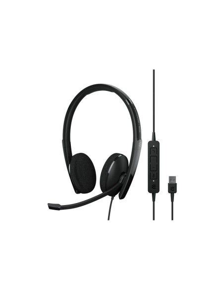 AURICULAR + MIC SENNHEISER DIADEMA ADAPT 160 USB BLACK