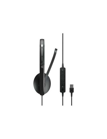 AURICULAR + MIC SENNHEISER DIADEMA ADAPT 160 USB BLACK