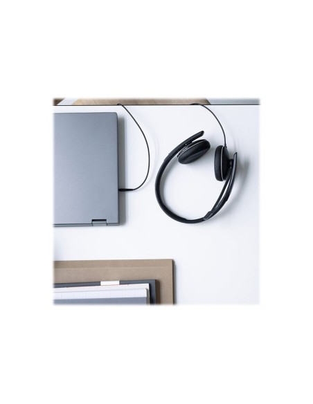 AURICULAR + MIC SENNHEISER DIADEMA ADAPT 160 USB BLACK