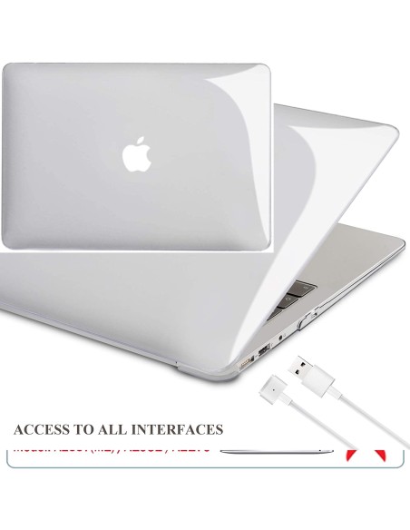 CARCASA PORTATIL TECOOL CRISTAL TRANSPARENTE PARA MACBOOK AIR 13 RETINA 2020 A1466 / A1369 
