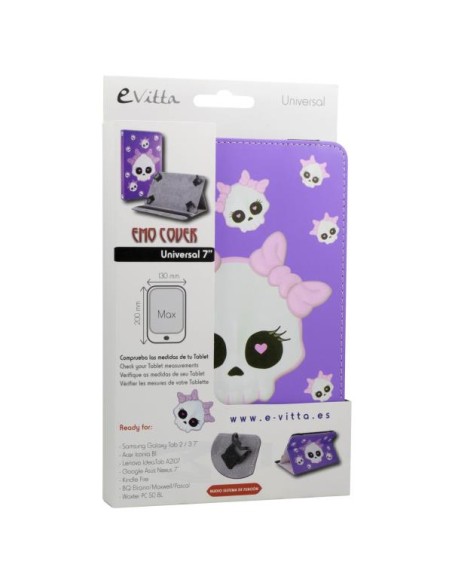 FUNDA TABLET E-VITTA 7 EMO COVER STAND TACTO RUBBER